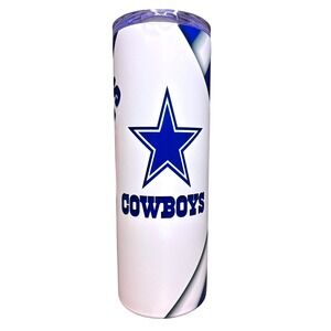 Dallas Cowboys Tumbler 24oz Skinny‎ Stainless Steel Travel Cup Mug
